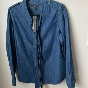 Womens size M Banana Republic button up denim blouse.  New with tags